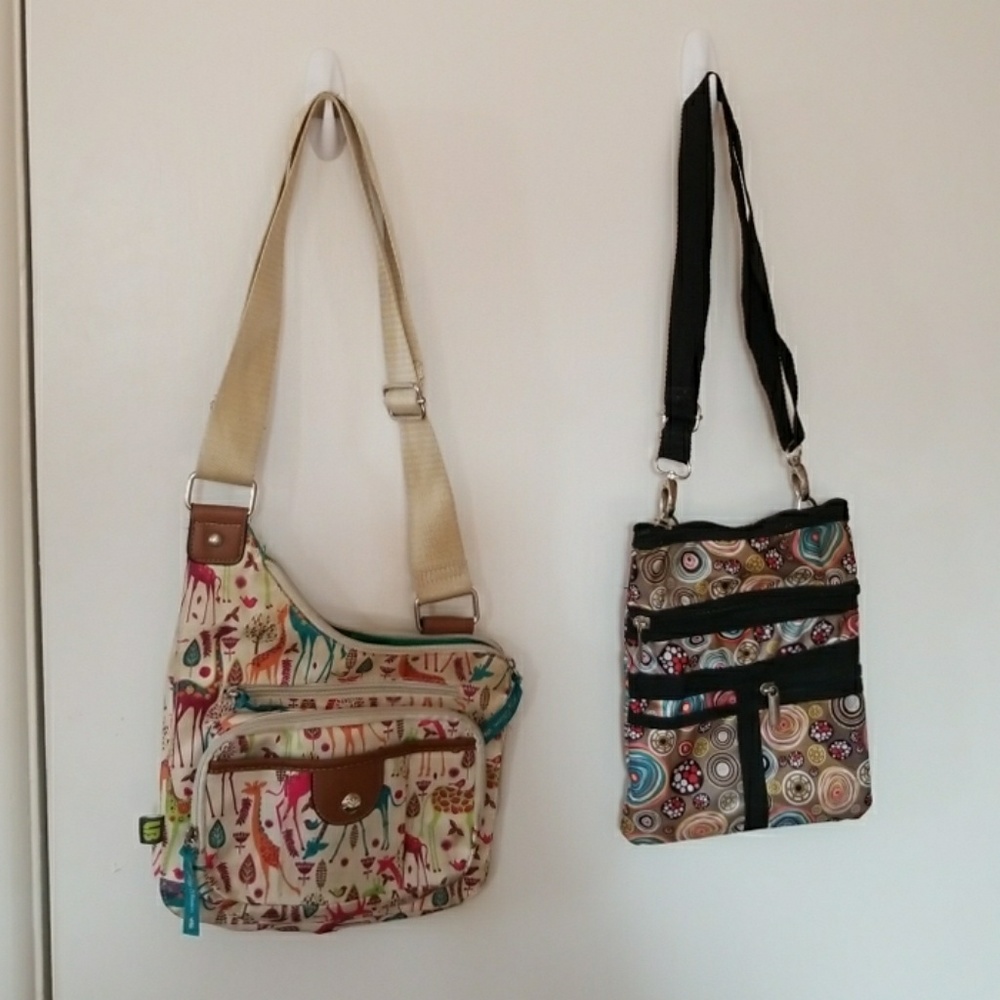 (2) cross over bags
